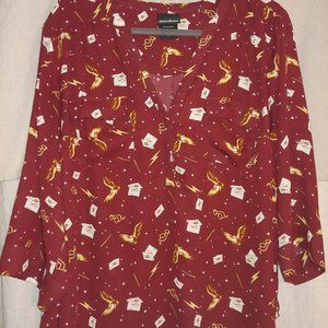 Torrid Harper Blouse Harry Potter print